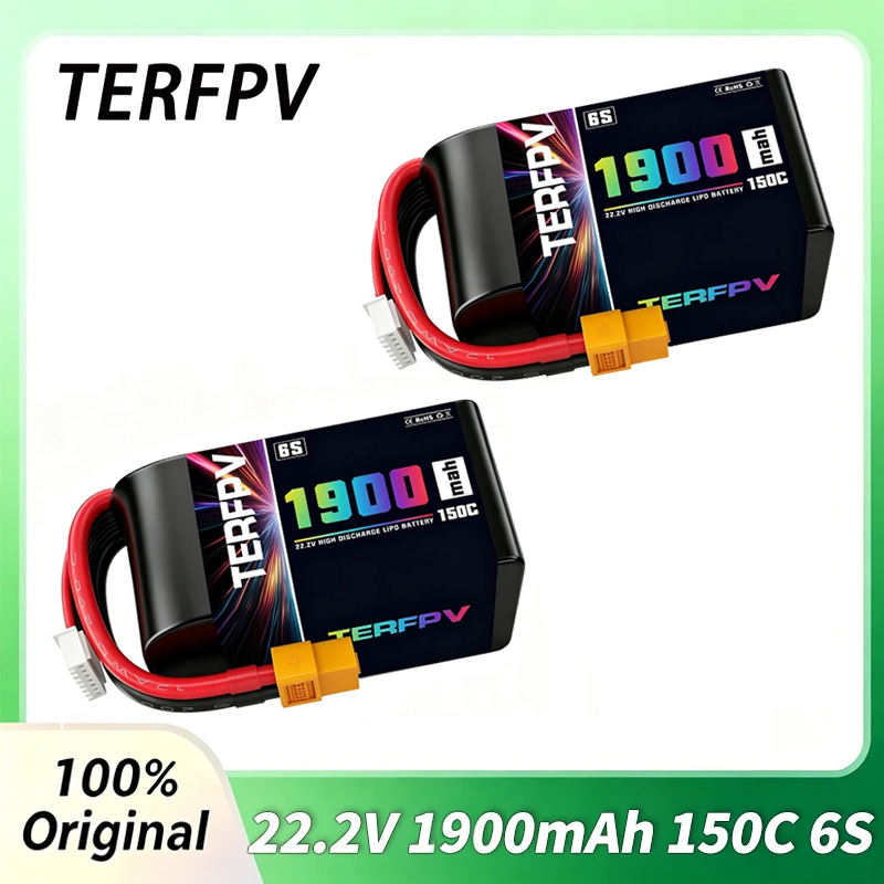 1/2 قطعة بطارية TERFPV Lipo 6S - مراجعة Drone Racing Battery وسعره