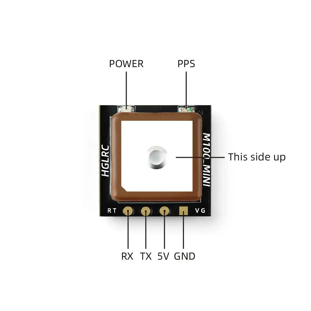 وحدة GPS صغيرة HGLRC M100 M10  - مراجعة Drone Racing Antenna وسعره